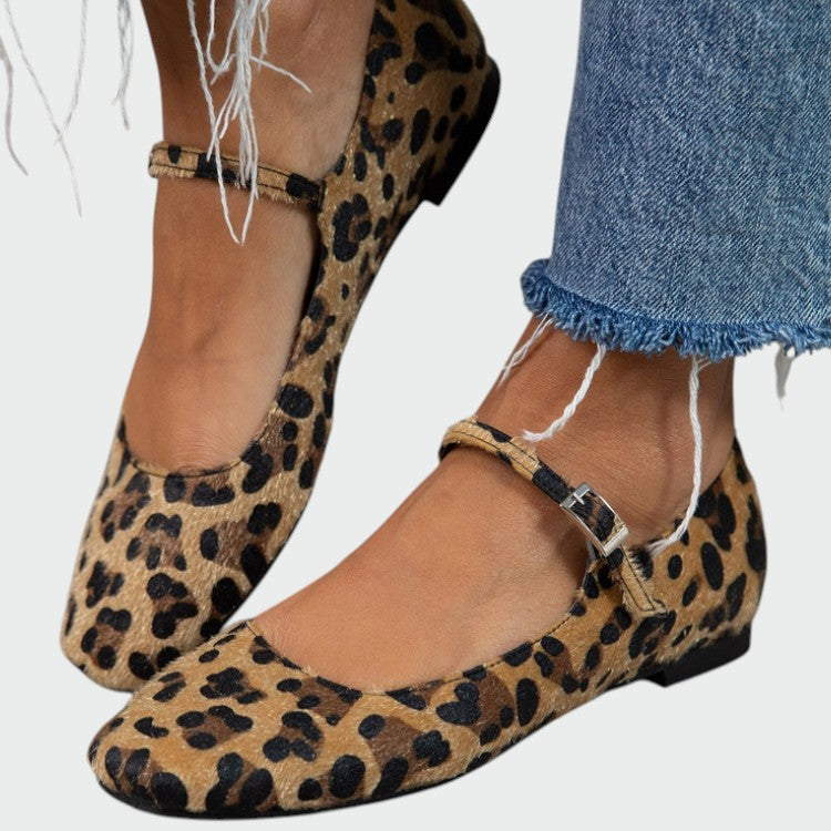 MAELLE – Pantofi Mary Jane Leopard