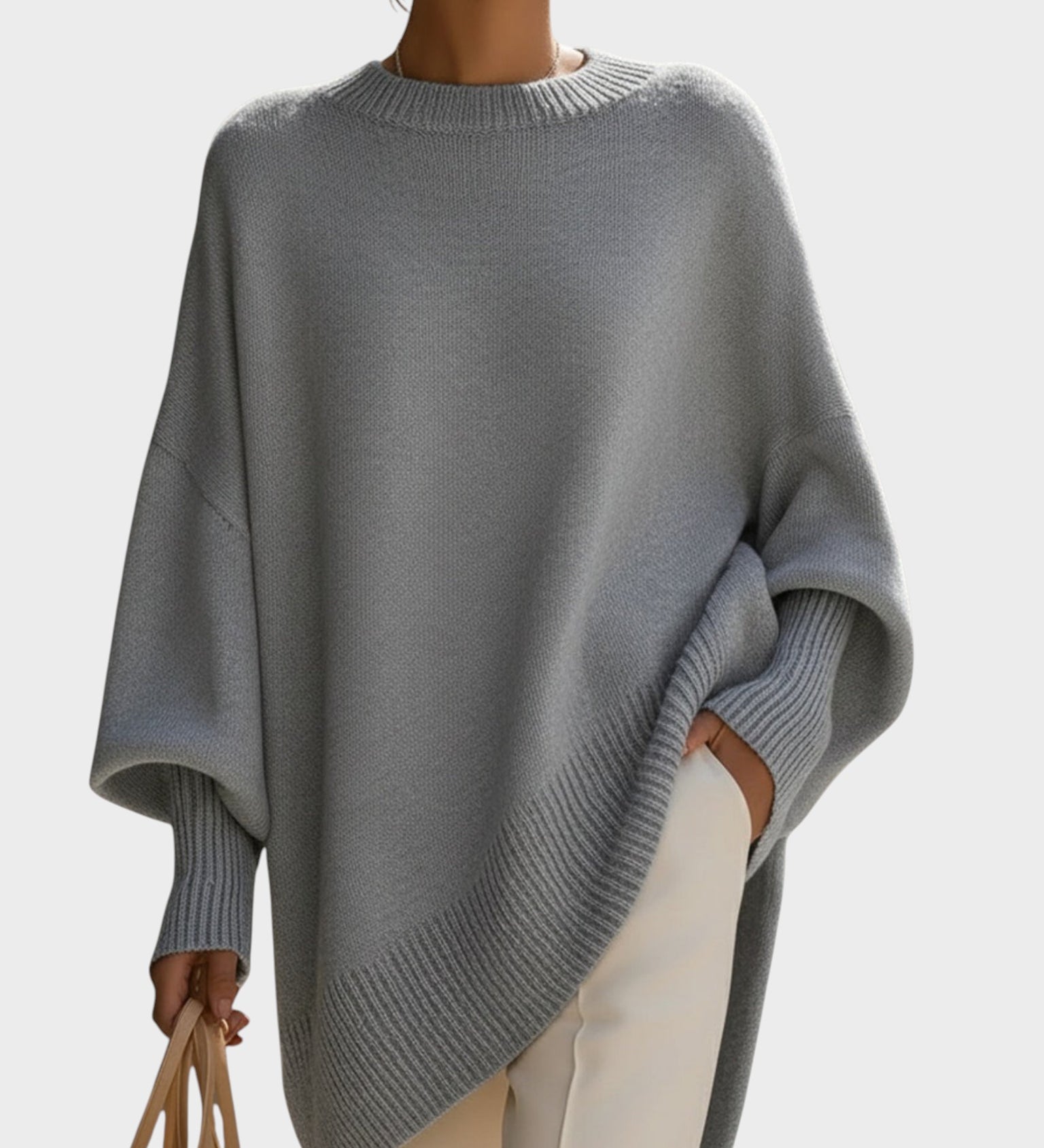 MANDA – Pulover oversize tricotat